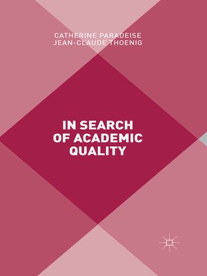 cover image of In Search of Academic Quality